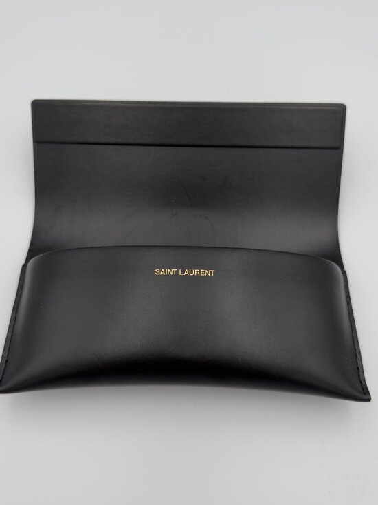 Saint Laurent SL M115 002 Sunglasses Black Cat Eye Grey Gradient YSL